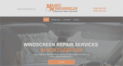Desktop Screenshot of magicwindshields.co.uk